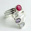 Shocking Beauty Multi Stone 925 Sterling Silver Ring, Silver Jewellery, Gemstone Silver Jewellery