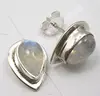 Wholesale supplier rainbow moonstone gemstone 925 sterling silver natural semi precious moonstone gemstone pear shape