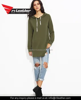 ladies longline hoodie