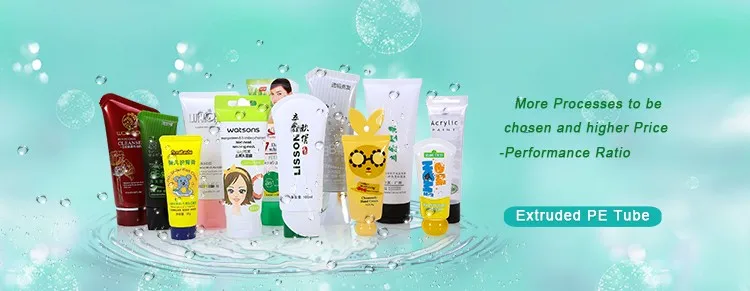 PE tube with special head for hair care series tube packaging