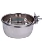 Ski Group Of Stainless Steel Birds Coop Hook Bird Bowl