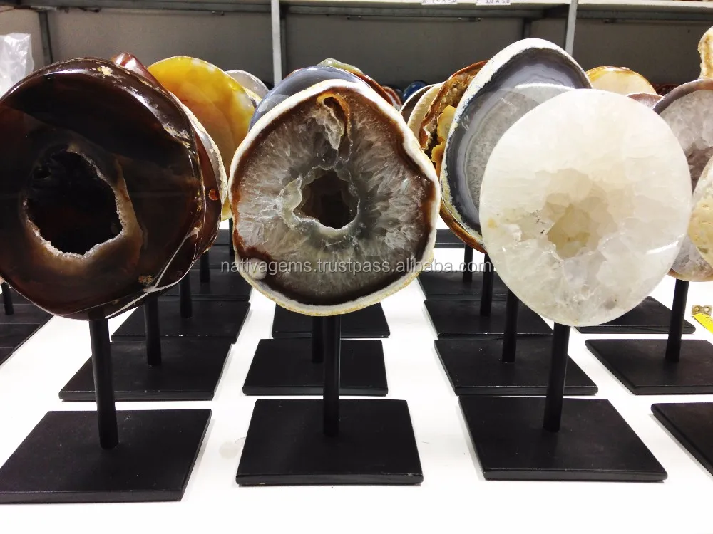 Agate Geode Metal Stands - Buy Metal Sculpture Stands,Agate Geode,Metal ...