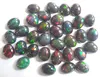 Top AAA Quality Natural Black Ethiopian Opal With Play Of Fire 5.50x7.50mm Oval Cabochon Loose Gemstone