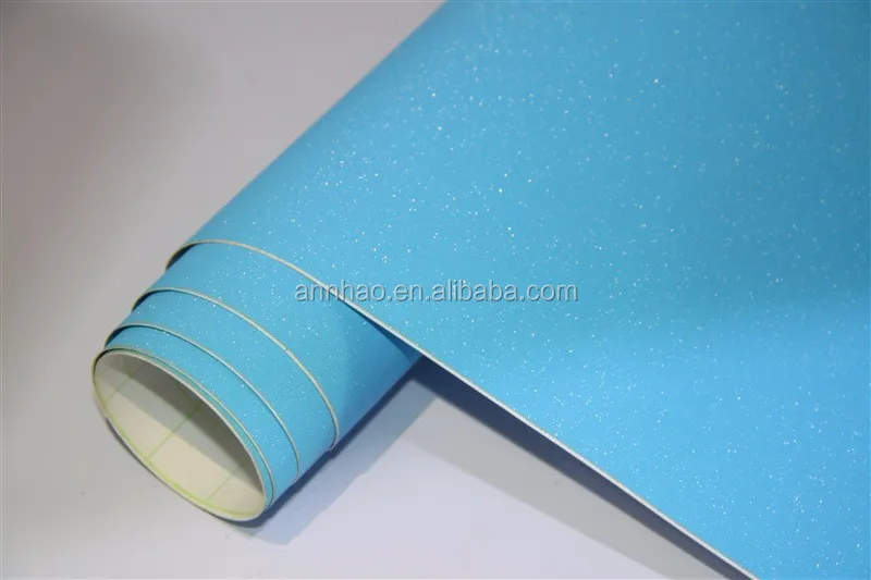 1.52*28m Pvc Black Diamond Glitter Self Adhesive Vinyl Wrap Rolls For