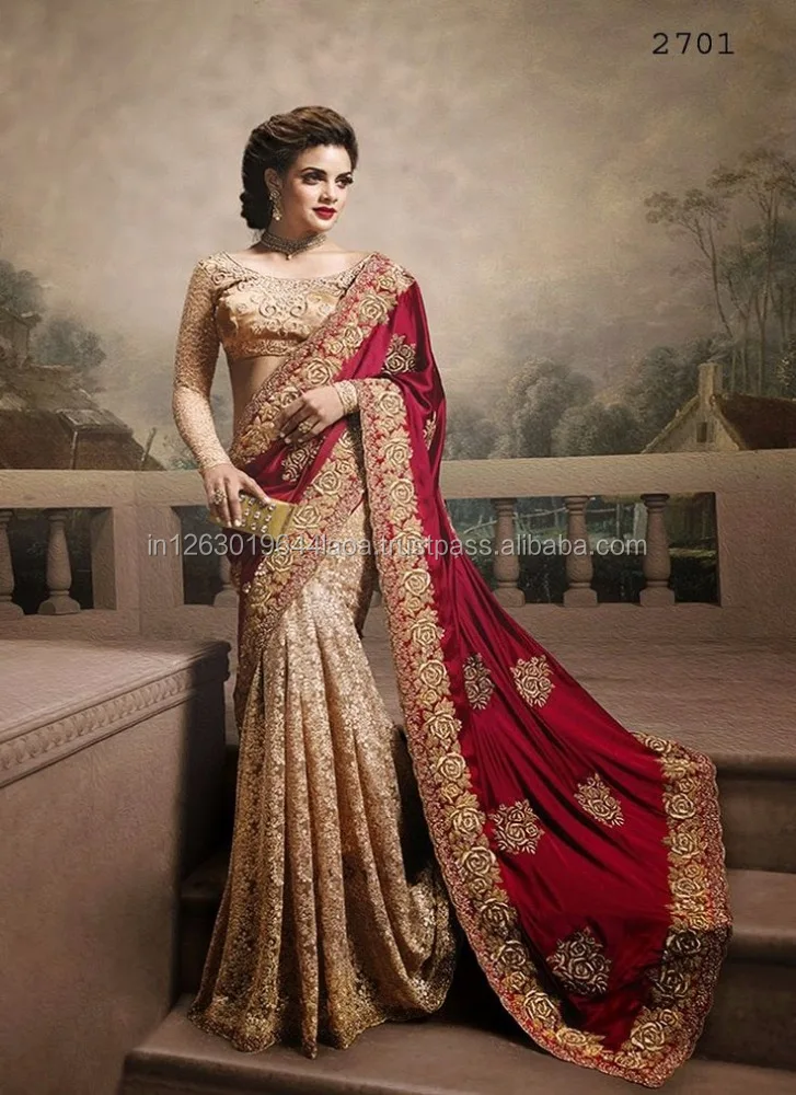 Designer Wedding Indian Saree Buy Designer Wedding Indian Saree Indian Designer Wedding Saree Designer Exclusive Wedding Saree Product On Alibaba Com