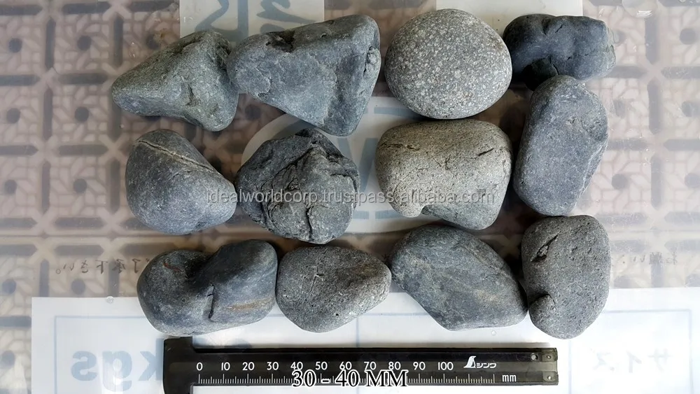 
BLACK BEACH PEBBLE COBBLE STONE 