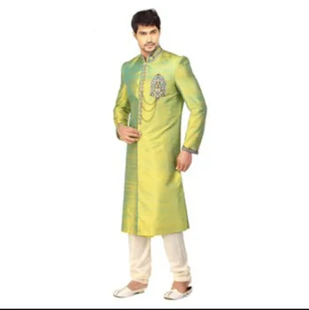 Mens Indian Ethnic Traditional Embroidered Wedding Sherwani