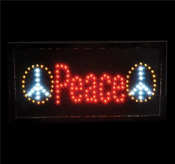 10 X19 Light Up Peace Sign Electronic Signs Product On 10x19 Light Up Peace Sign