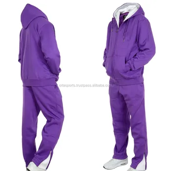 purple polo sweat suit