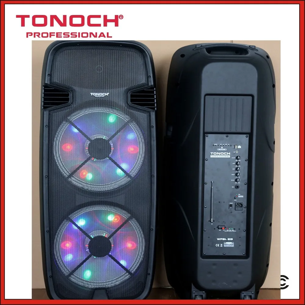 8" Combo Speaker With Analog Bi Amp 80w One Mixer With 2 Passive