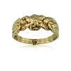 14K Solid Gold Turkish Rose Design 4 Band Puzzle Ring