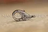 Pave Setting Lobster Claw Design Both Side C.Z Studded 925 Sterling Silver Oxidised Clasp Lock Jewelry Finding