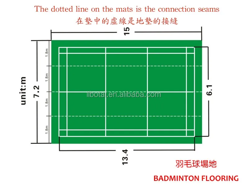 TREX OEM synthetic used sport badminton court flooring mat