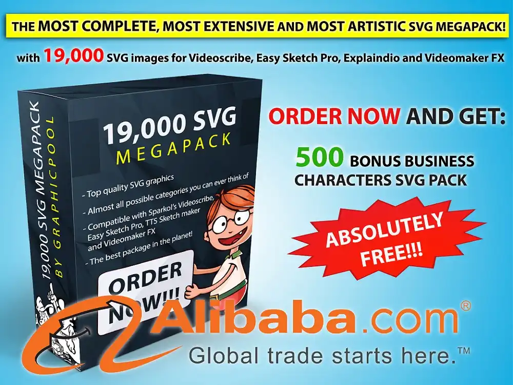 Source 19 000 Gambar Svg Untuk Videoscribe Now Esp Dan Explaindio Plus 120 Musik Gratis Dan Paket Bonus On M Alibaba Com