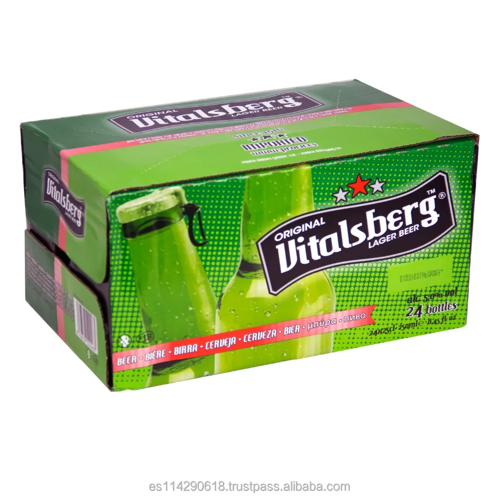 Vitalsberg lager beer bottled 5.0% vol. alc. 24x25cl, View lager beer ...