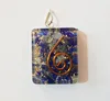 Lapis Lazuli Square Shaped Orgone Pendant