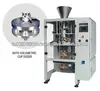 Automatic collar type vertical form fill seal machine with volumetric cup filler and touch PLC