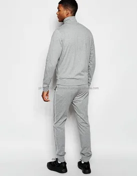 Custom Fitted Grey Sweat Suit For Men Jogging Suits Wholesale Men's ...