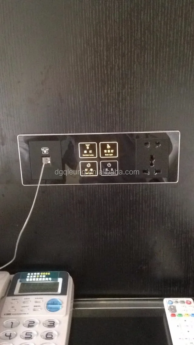 Touch Screen Hotel Doorplate with Do Not Disturb and Make Up Room Sign Electronic Doorplate