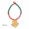 Latest Design Floral Gold Plated Silver Beads Pendant Threads Adjustable Necklace