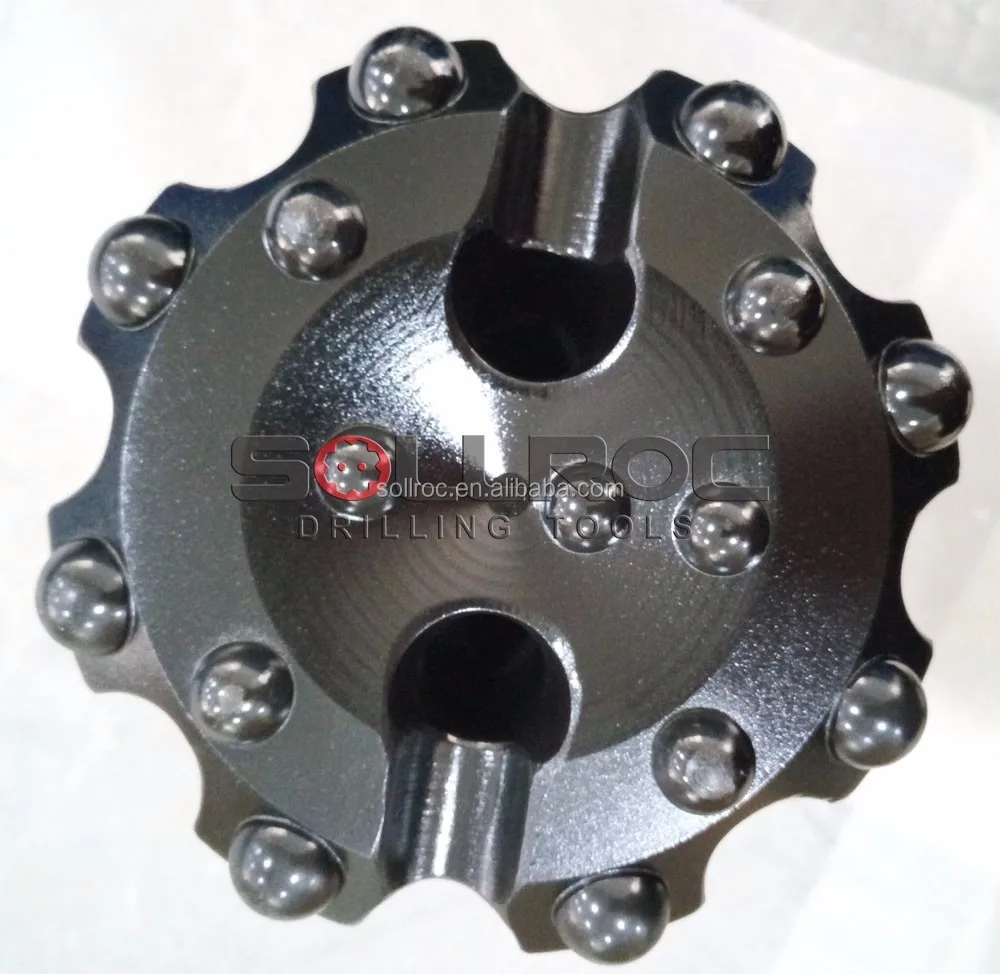 High-Efficiency DTH Drill Bit with Carburized Steel and Carbide for 57mm to 660mm Diameter Applications