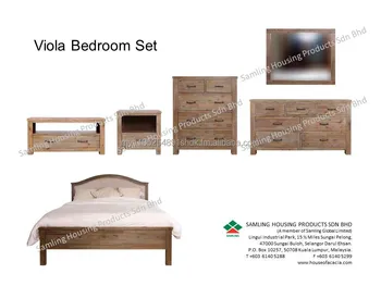 Viola Bedroom Furniture In Solid Acacia Wood Viola Bedroom Furniture In Solid Acacia