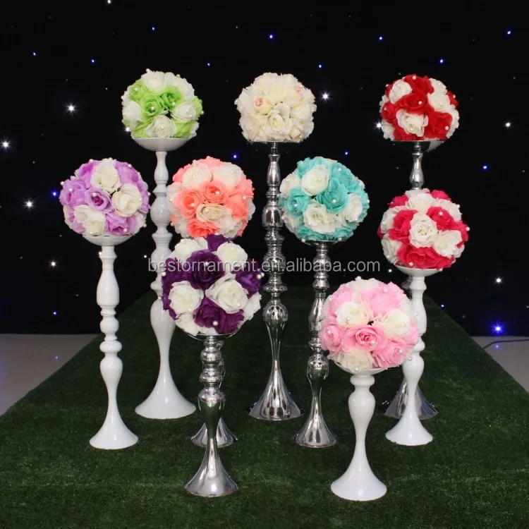 2016 Wholesale Wedding Flower Ball Holder Wedding Road Lead Wedding