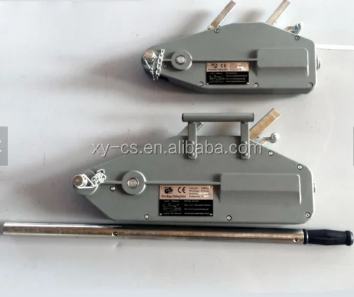 Portable Hand Operated Wire Rope Winch Tirfor with 3.2 Ton Capacity and 20M Max Lifting Height