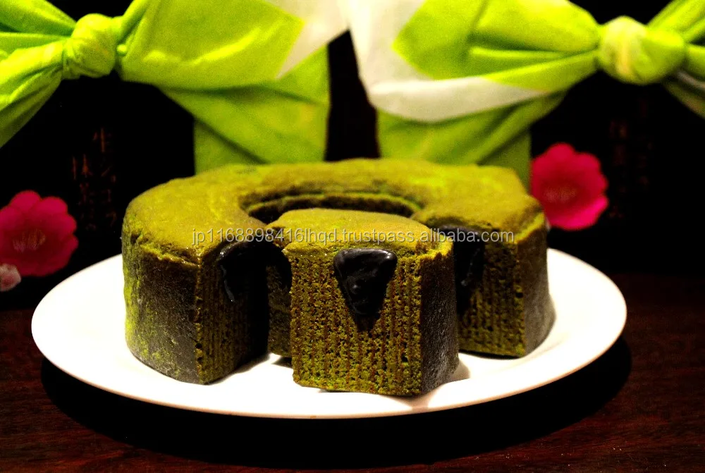
Rich and very gourmet Japanese sweet best green tea GREEN TEA CHOCOLATE BAUMKUCHEN for birthday cake 