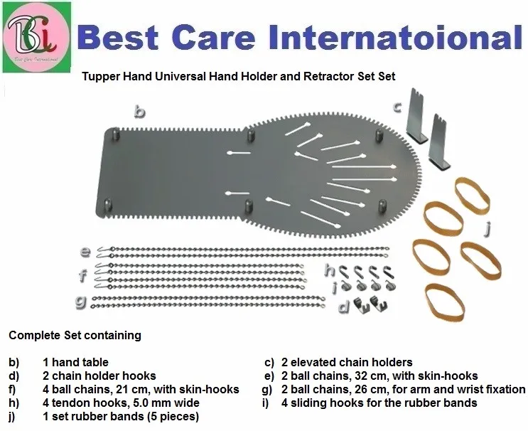 Stainless Steel Tupper Hand Retractor Set Tupper Hand Retractor German