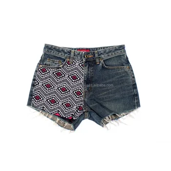 diamond jean shorts