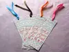 logo printed book marks with ribbon string for tie ins or tassel tie printed in your custom patterns
