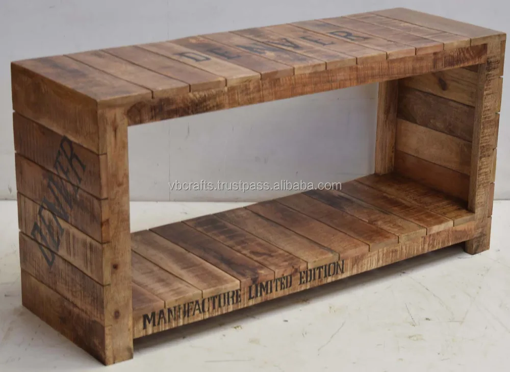 Mangga Kayu Meja Kopi Loft Industri Perkotaan-Meja kopi-ID 