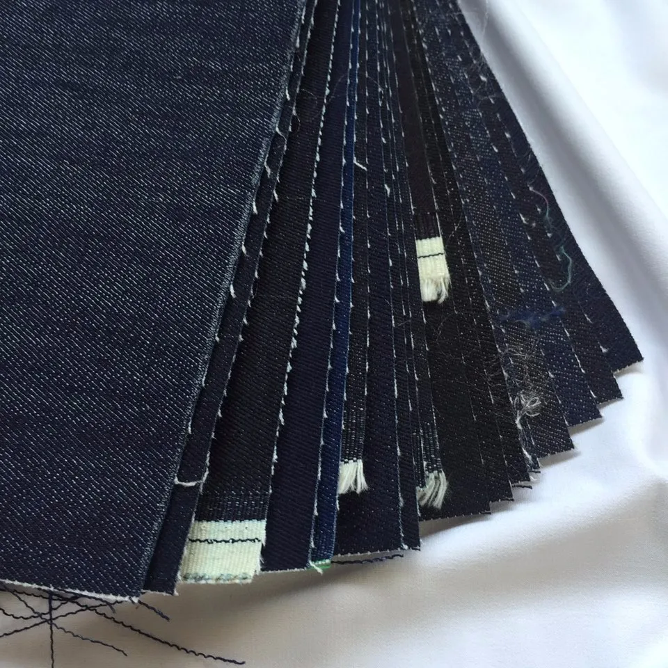 
Woven_Solid_Blue Jean Denim fabric 