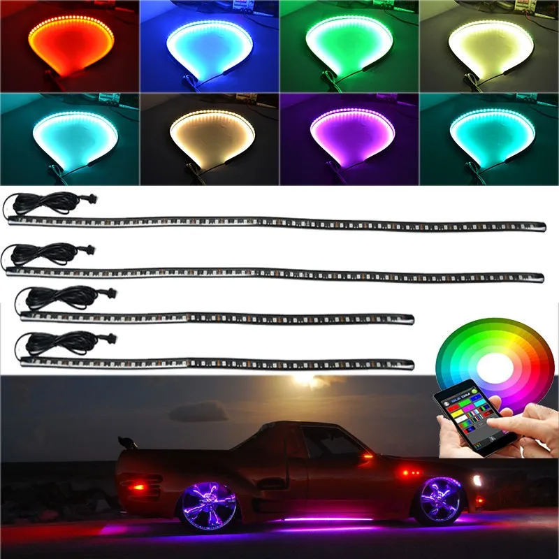 Neon kit. 5 Led RGB Lighting Undercar Kit. Автомобиль в неоновом свете. Неоновые трубки для авто.