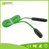 Hot selling unique oem custom ultra thin flat micro usb cable with i-Phone 5/5S/6/6 and Android 2 in one