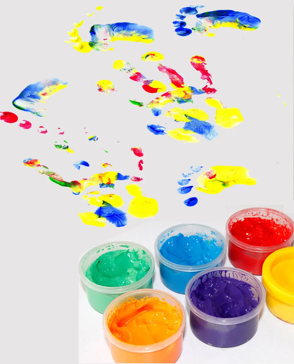 Washable Finger Paint Kit 6 Pk 75 Fl Oz Ea Safe Nontoxic Buy