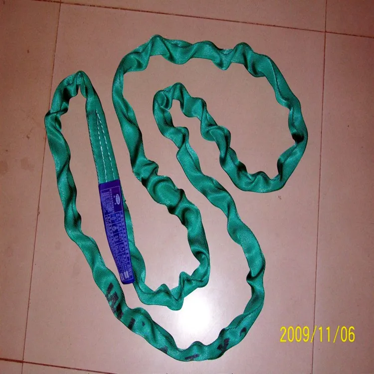 round webbing sling lifting machine