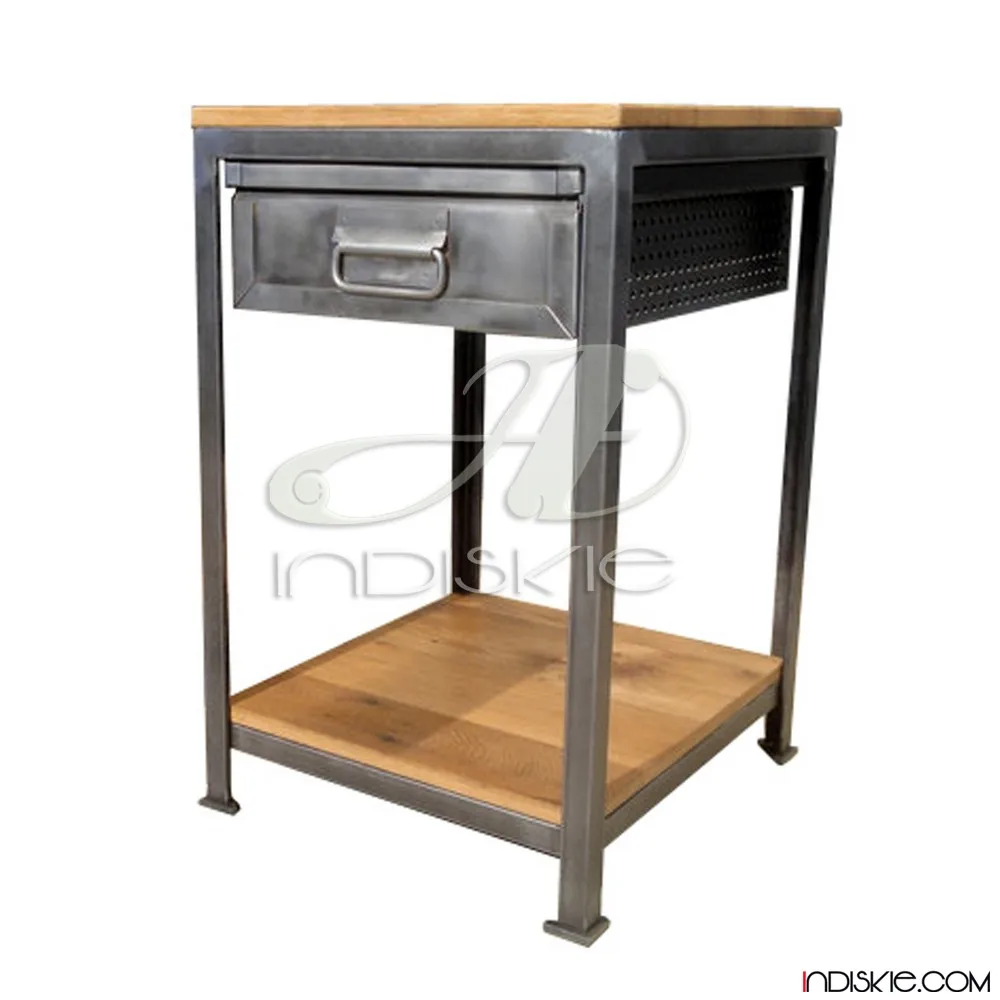 Metal Nightstands Wood Metal Bedside Table Metal Wooden Bedside Table Buy Metal Nightstands Wood Metal Bedside Table Metal Wooden Bedside Table Product On Alibaba Com