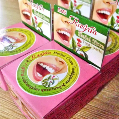 
6pcs HERBAL CLOVE TOOTHPASTE REDUCED HYPERSENSITIVE TOOTH WHITENING TEETH 