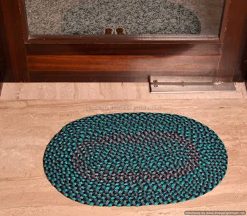 Ethnic Designer Braided Door Mat Handmade Rug Carpet Reversible