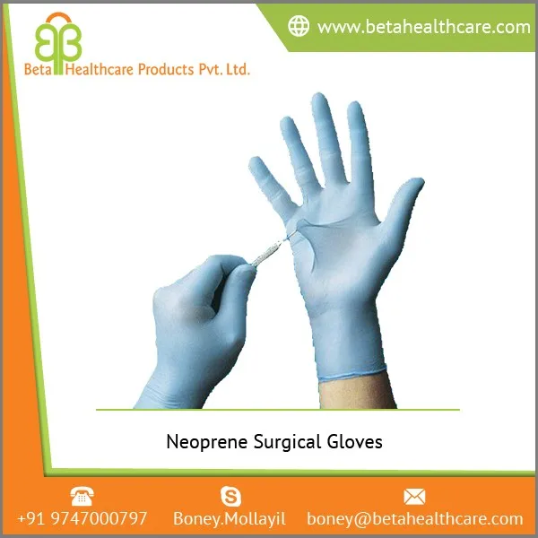 High Quality Raw Rubber Made Sterile Neoprene Medical Gloves Buy