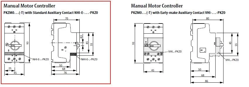 EATON PKZM0-0.63 Rotary handle type 3phase Motor protective circuit breaker