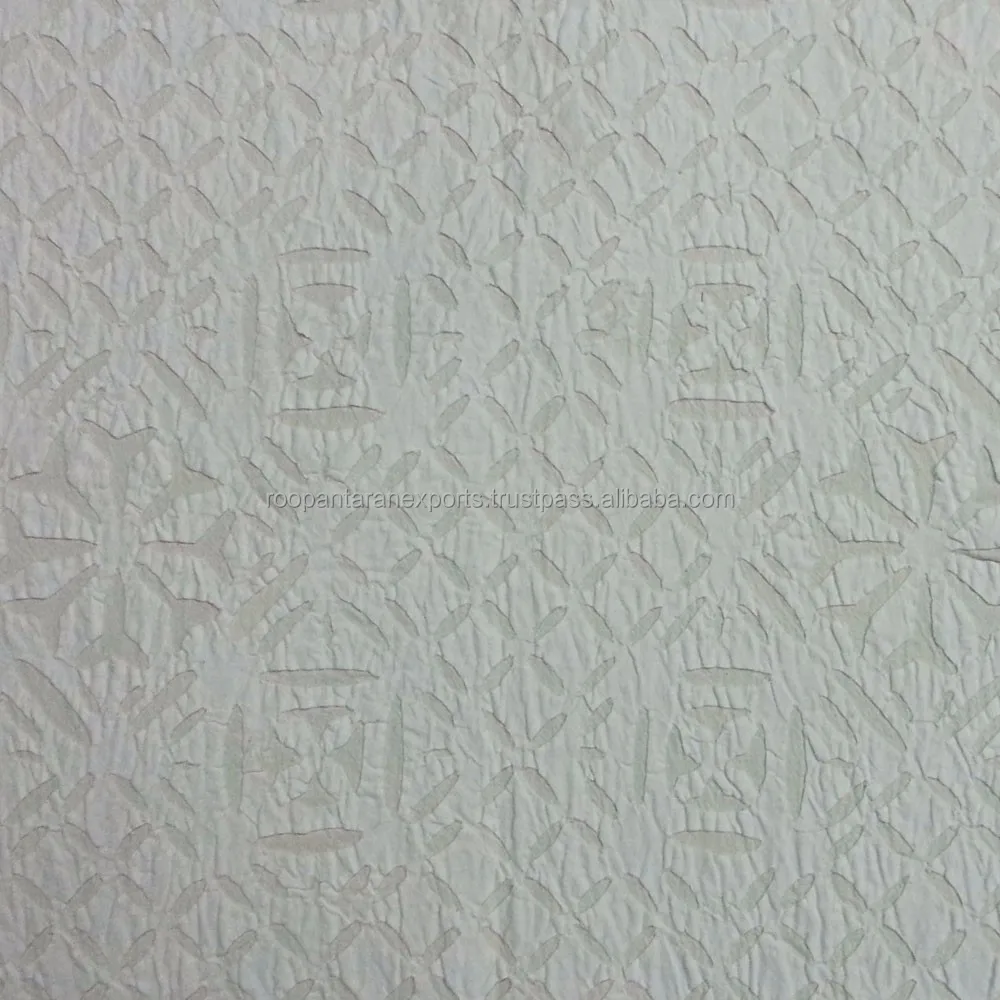 Mooie ontwerp in Applique Indische Handgemaakte cutwork witte sprei
