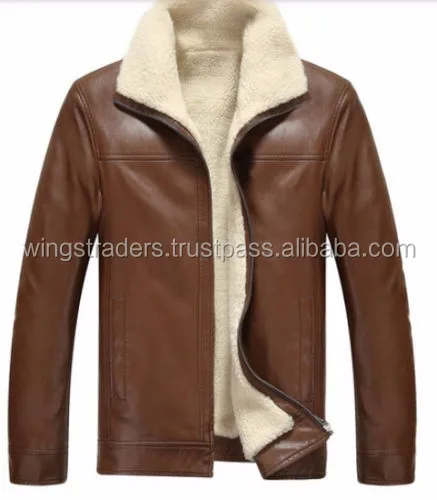New Arrival Hot selling custom Fur Lining men winter leather jacket 3.jpg