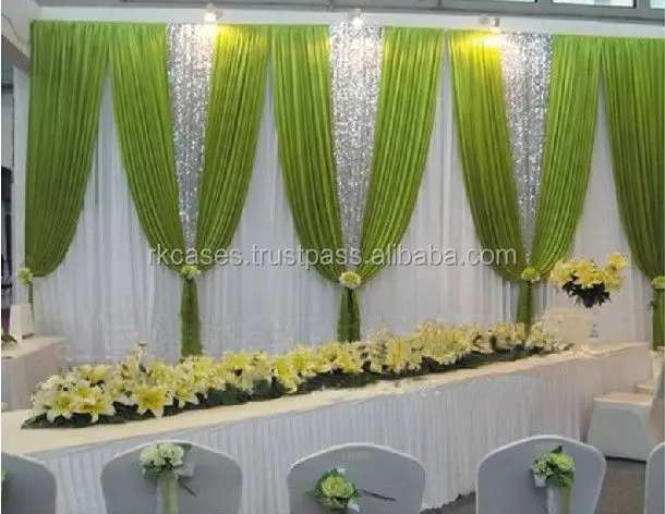 Pipe And Drape Fittings Wedding Stage Fiber Backdrop Panels Buy