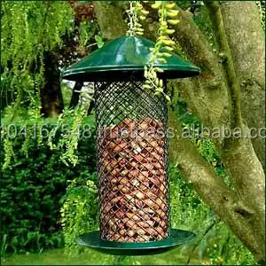 Antique Bird Feeder Green Net Bird Feeder With Metal Tray Buy