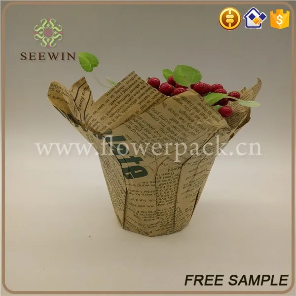 Wholesale Waterproof Kraft Paper Flower Pot Covers Buy Paper Flower