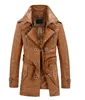 Men's Slim Trench Coat Winter Long Jacket--FL-2411