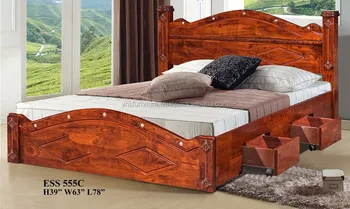 Wood Double Bed Designs With Box Ess 555d Buy Wood Double Bed